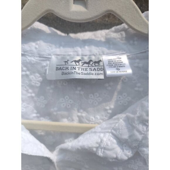 Back In The Saddle Shirt Womens XL Lace Western - Picture 2 of 5